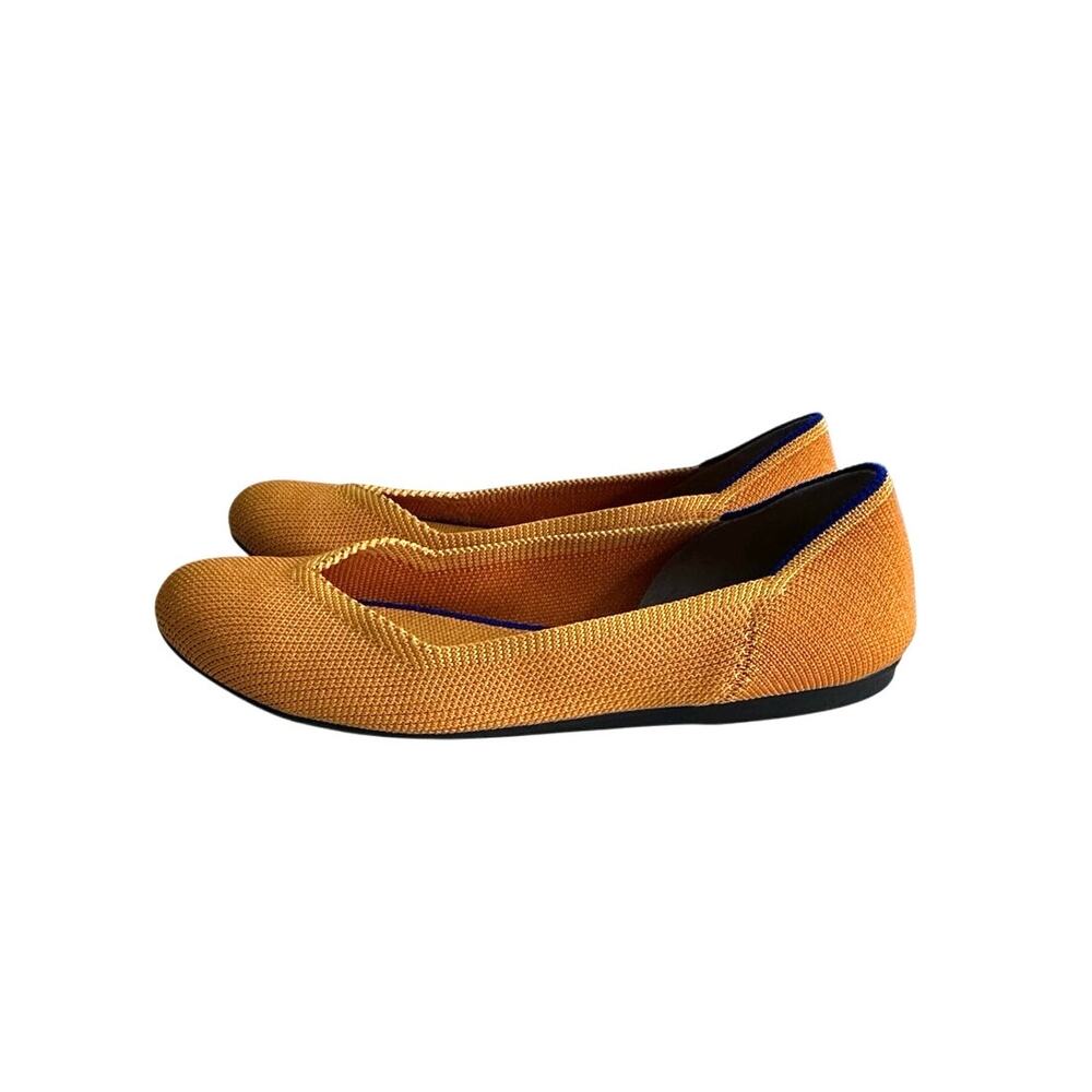 ROTHY's lemon drop round toe flats women's size 6.5 - Picture 3 of 11